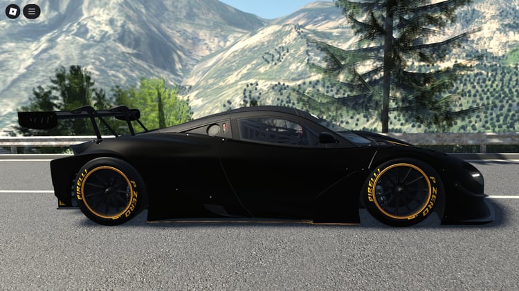 Side profile highlighting aerodynamic race design