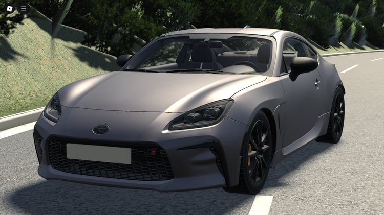 Front view of 2022 Toyota GR86 Roblox model