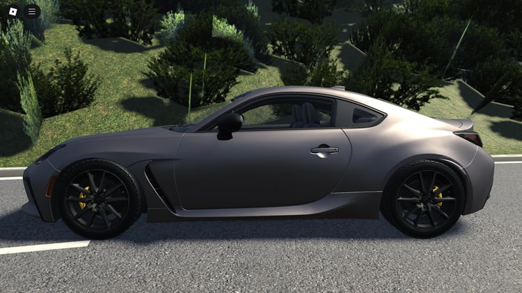 Side profile highlighting low sport coupe design