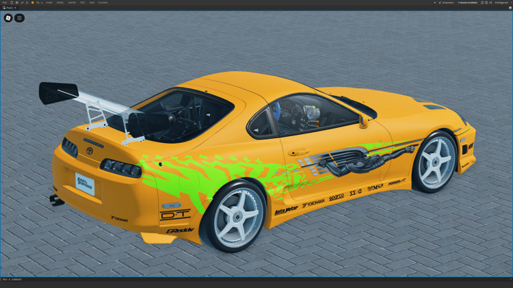 Roblox Toyota Supra MKIV Bomex edition custom paint