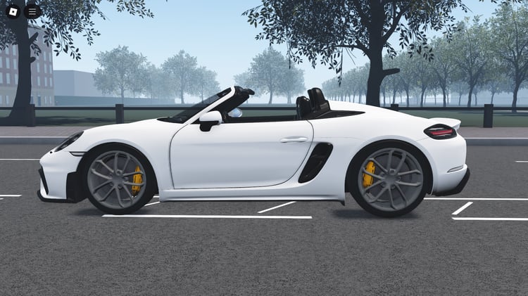 Side profile highlighting convertible roadster design