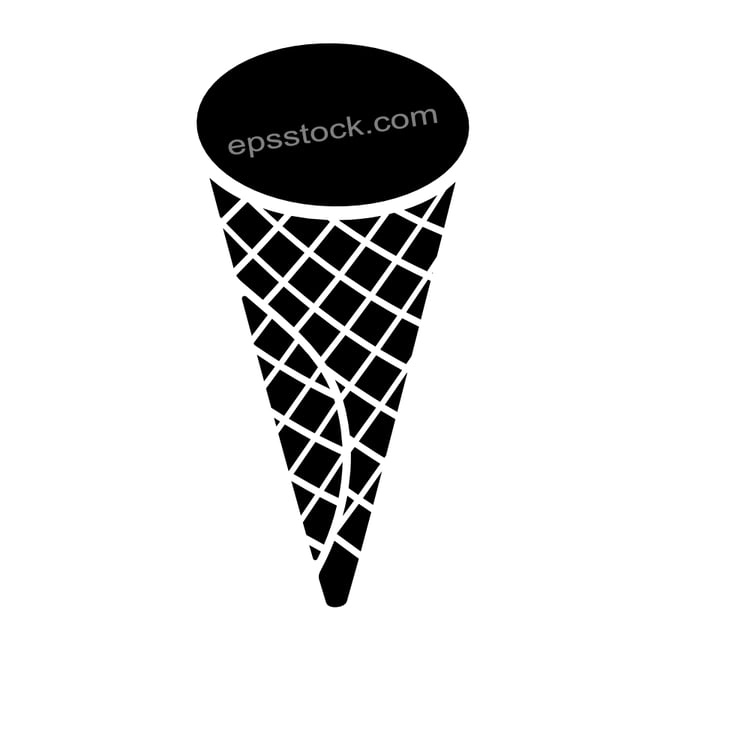 empty ice cream cone