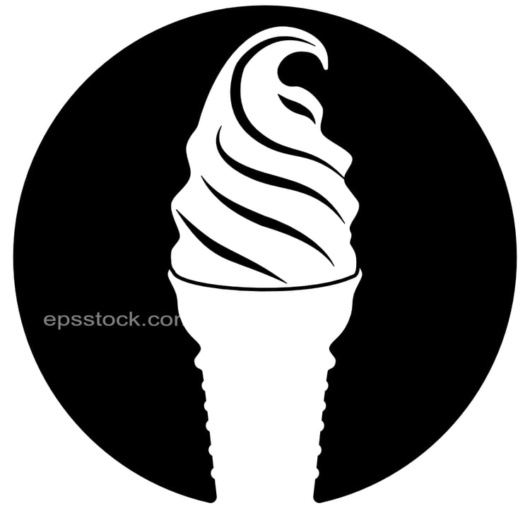 ice cream cone symbol