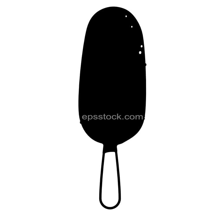 Chocolate-glazed  ice cream bar