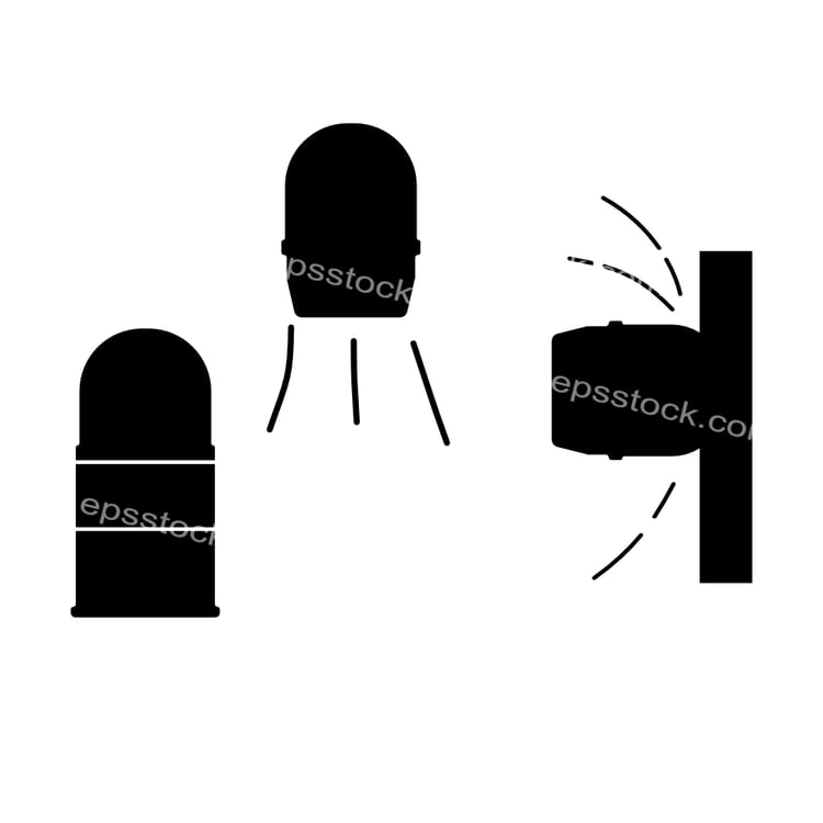 rubber bullet symbol