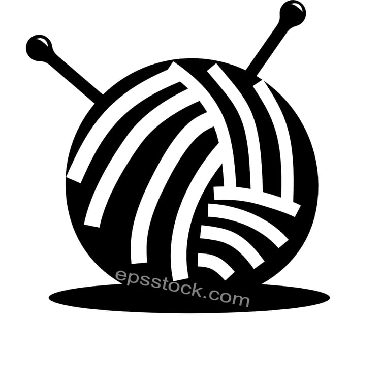 Knitting ball symbol