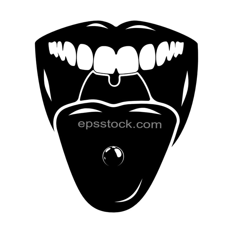 Tongue piercing