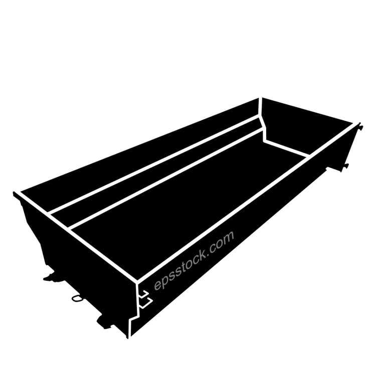 big dumpster top view