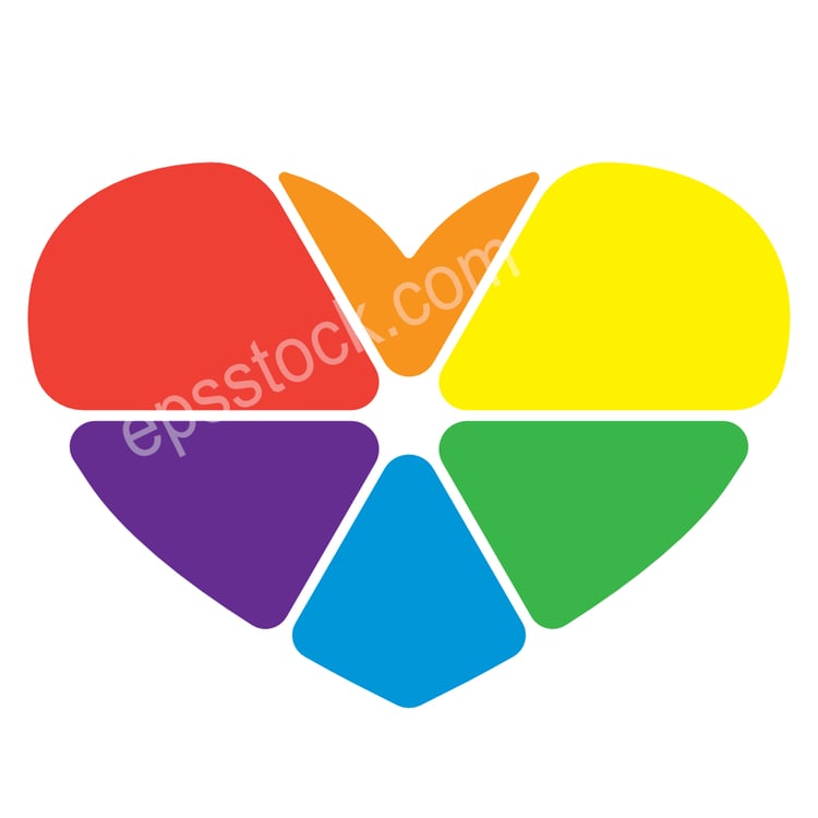 pride heart symbol