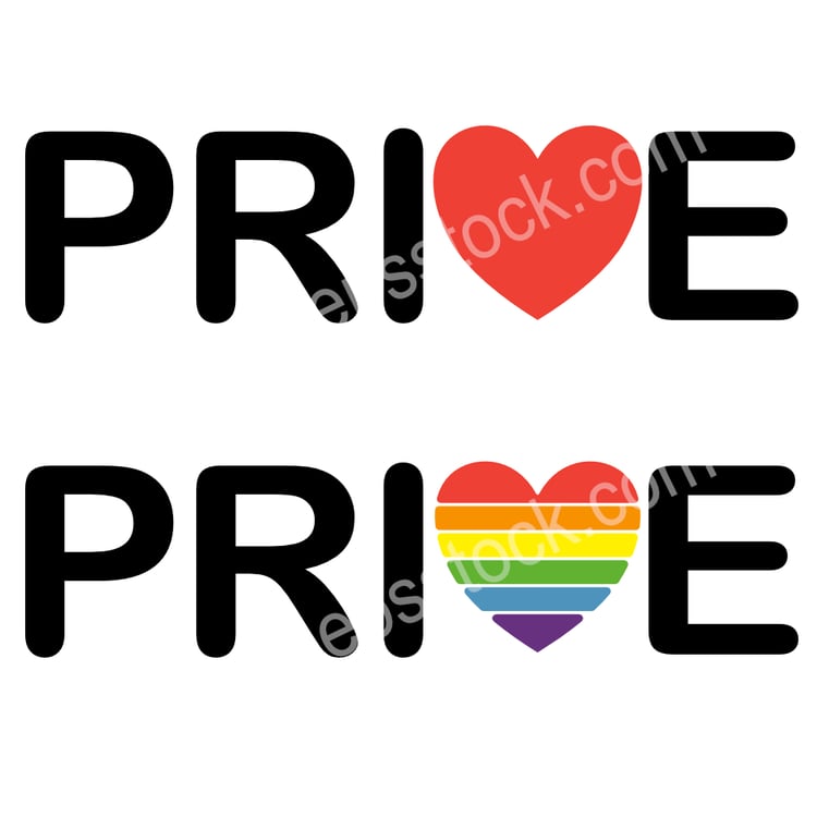 i love pride lettering
