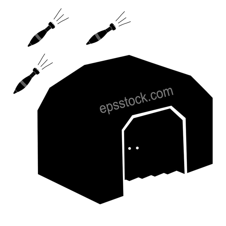 bomb shelter building symbol