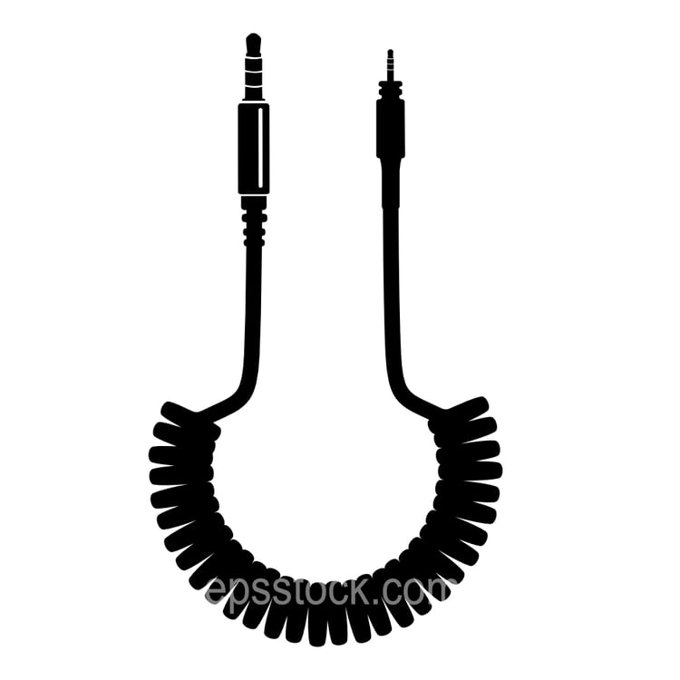 Coiled Cable for Headphones