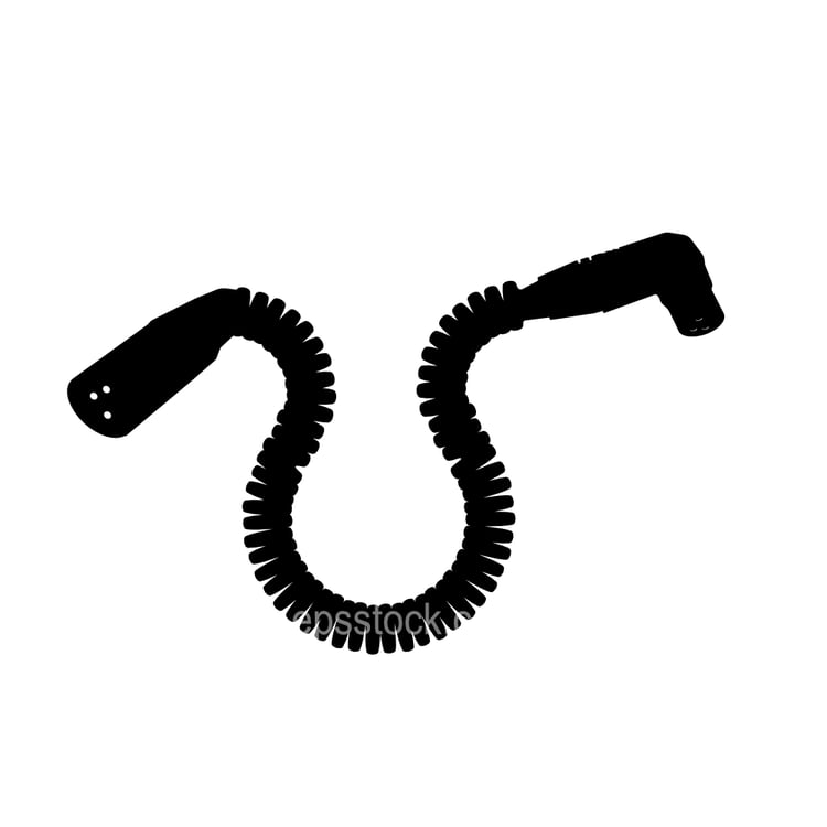 Balanced coiled jumper cable