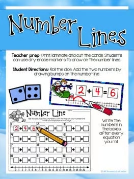 Winter Math Centers for Kindergarten, 1st, and 2nd grade