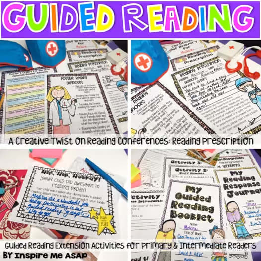 Guided reading lesson plan template, conference notes, running record, binder