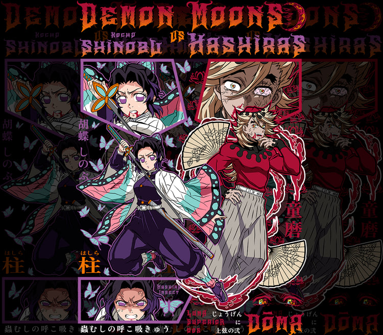DESIGN ANIME Demon Slayer / Shinobu vs Doma