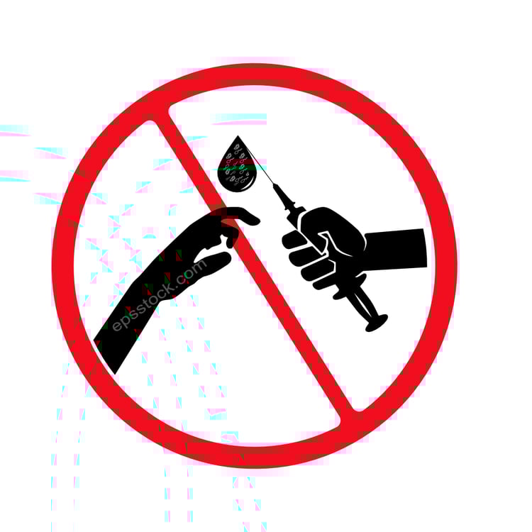 Syringe infection sign