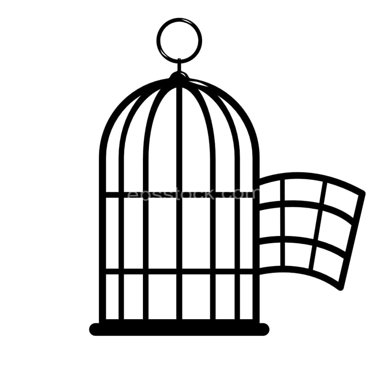 open bird cage symbol
