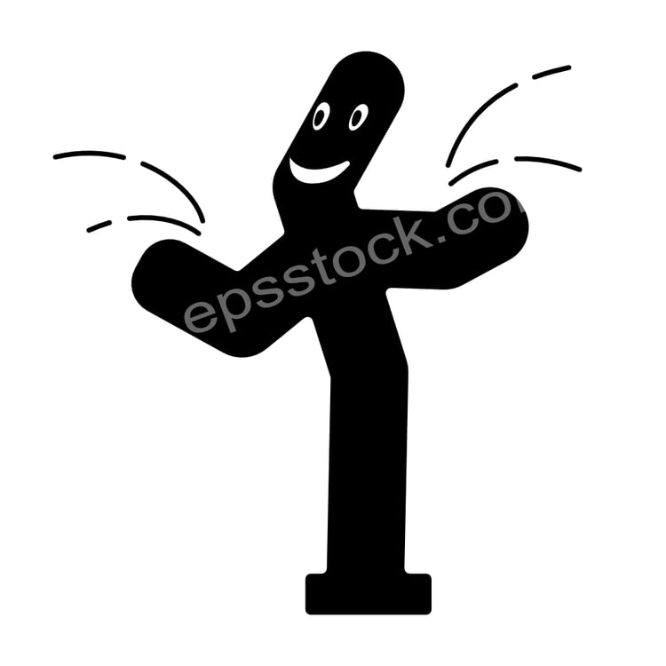 Dancing Inflatable Tube Man symbol