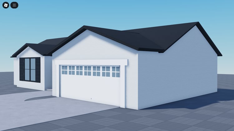 Side angle showing architectural details