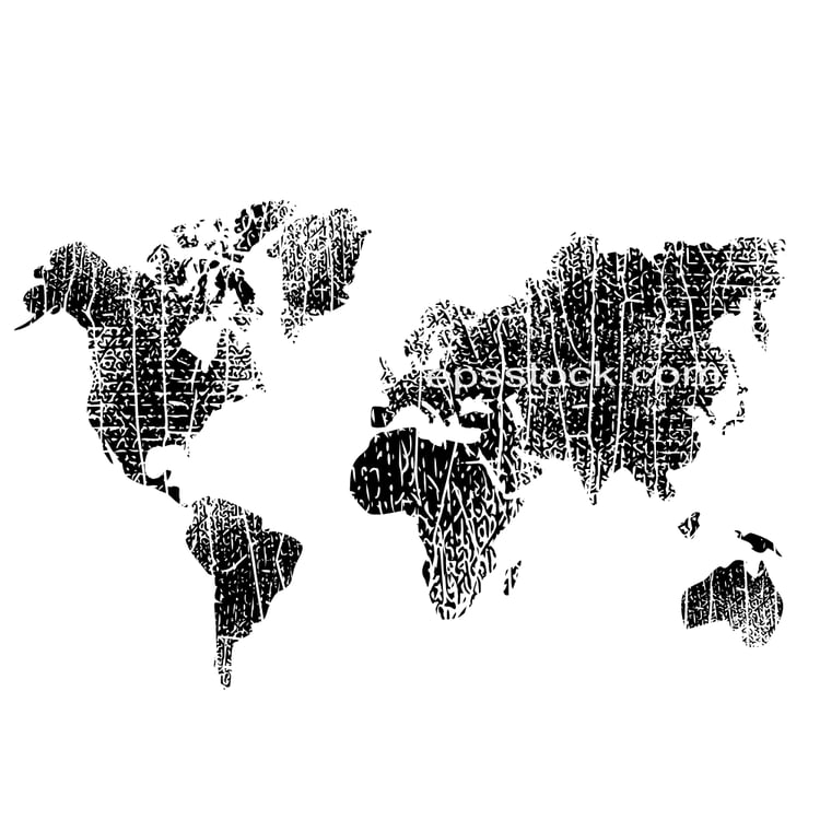 Graffiti spray World Map