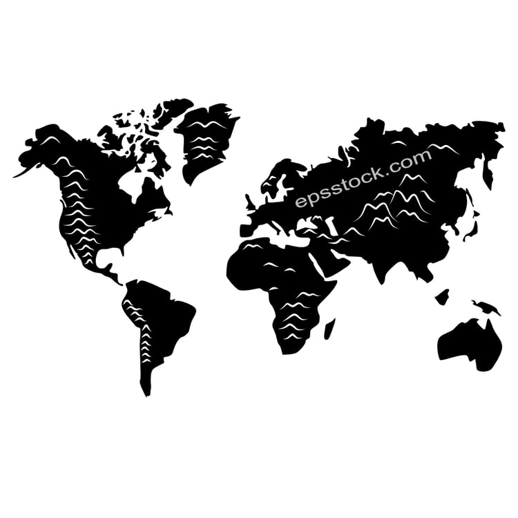 Relief World Map