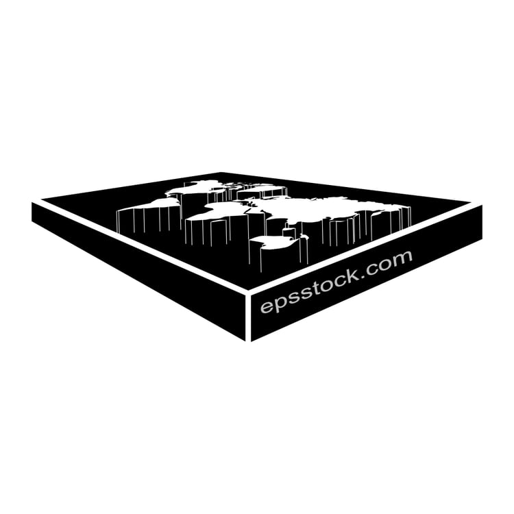 3d world map
