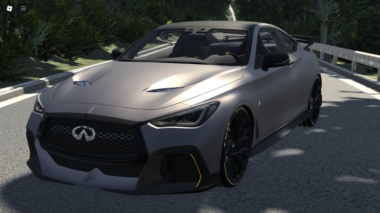 Front view of Infiniti Q60 Project Black S 2018 Roblox model