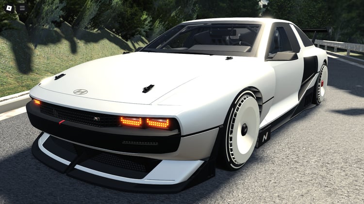 Front view of Hyundai N Vision Roblox model