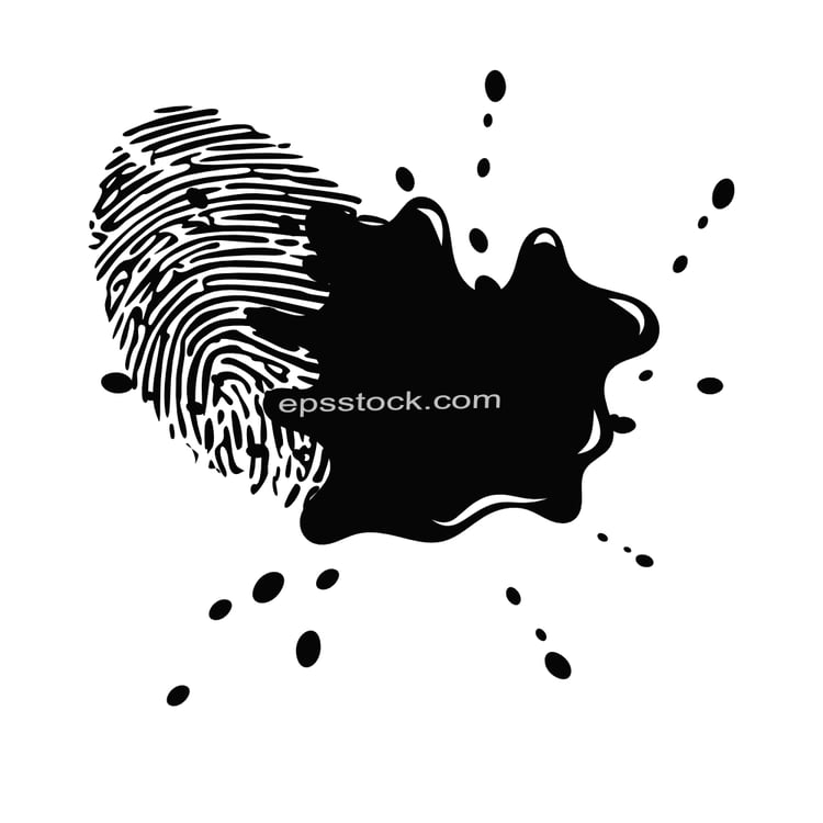 fingerprint in blood