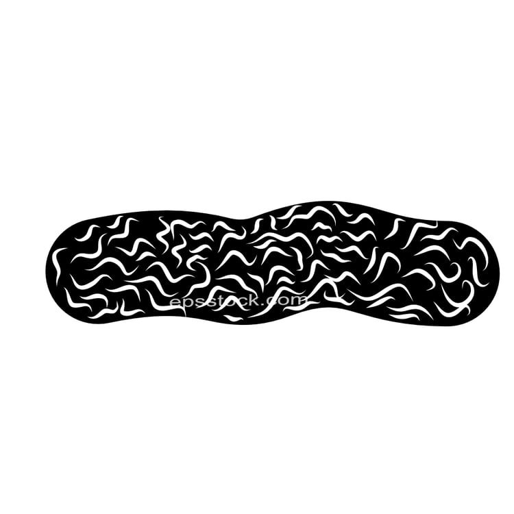 Wavy and swirled brush