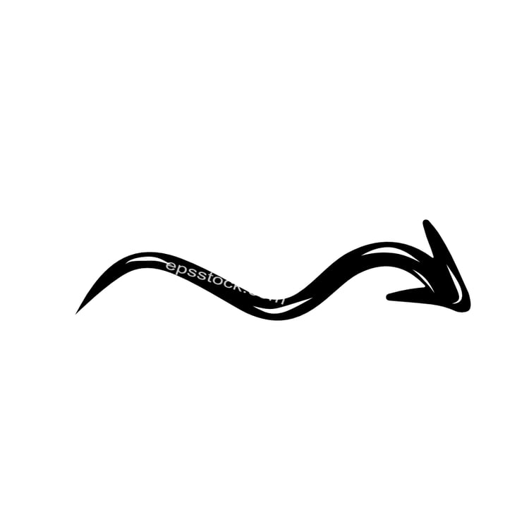 Curved arrow
