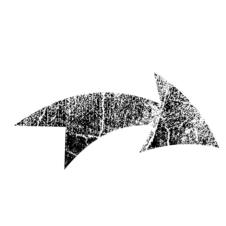 Grunge round arrow