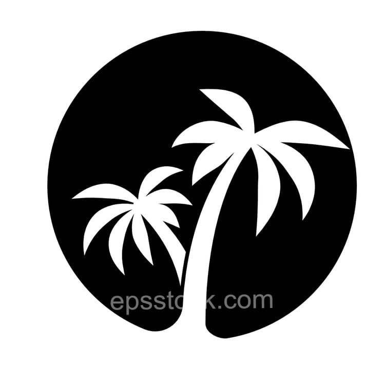 island with palms