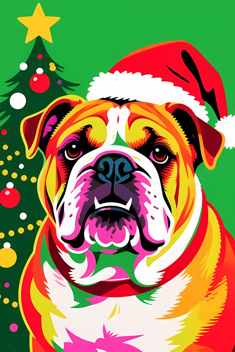 🐾28 Christmas Themed Dog Art | High-Resolution PNGs in Pop Art Styles  📦 What’s Included:  28 Files in total High Resolution: 300 DPI for professional quality Image Sizes: From 3072 px to 4608 px 🎨 Perfect For:  Wall Art & Décor Custom Stationery & Writin