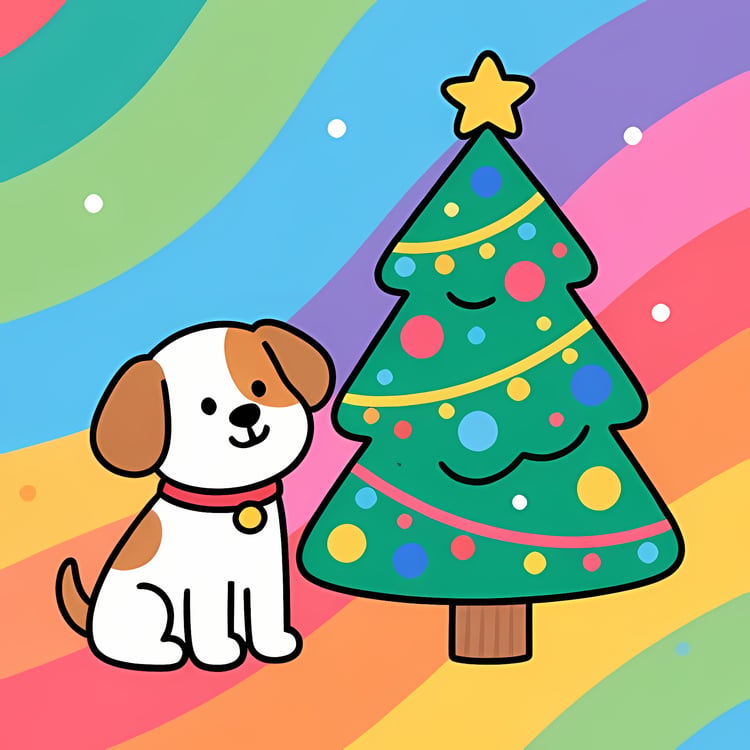 🐾20 Christmas Themed Dog Art | High-Resolution PNGs in Whimsical Art Styles  📦 What’s Included:  20 Files in total High Resolution: 300 DPI for professional quality Image Sizes: From 3072 px to 4608 px 🎨 Perfect For:  Wall Art & Décor Custom Stationery & 