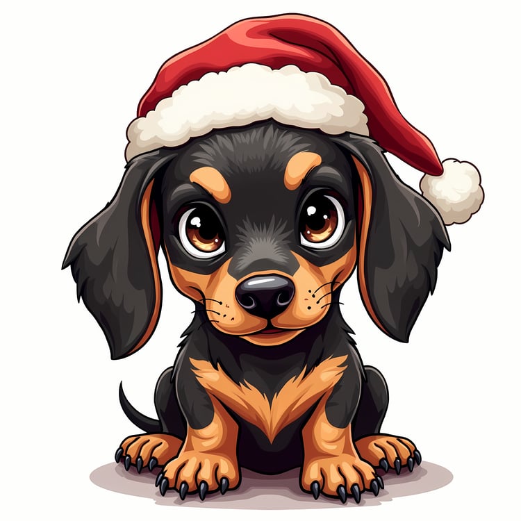 🐾40 Christmas Themed Dachshund Art | High-Resolution PNGs in Illustrated Painterly and Vector Art Styles  📦 What’s Included:  40 Files in total High Resolution: 300 DPI for professional quality Image Sizes: From 6144 px 🎨 Perfect For:  Wall Art & Décor Cu