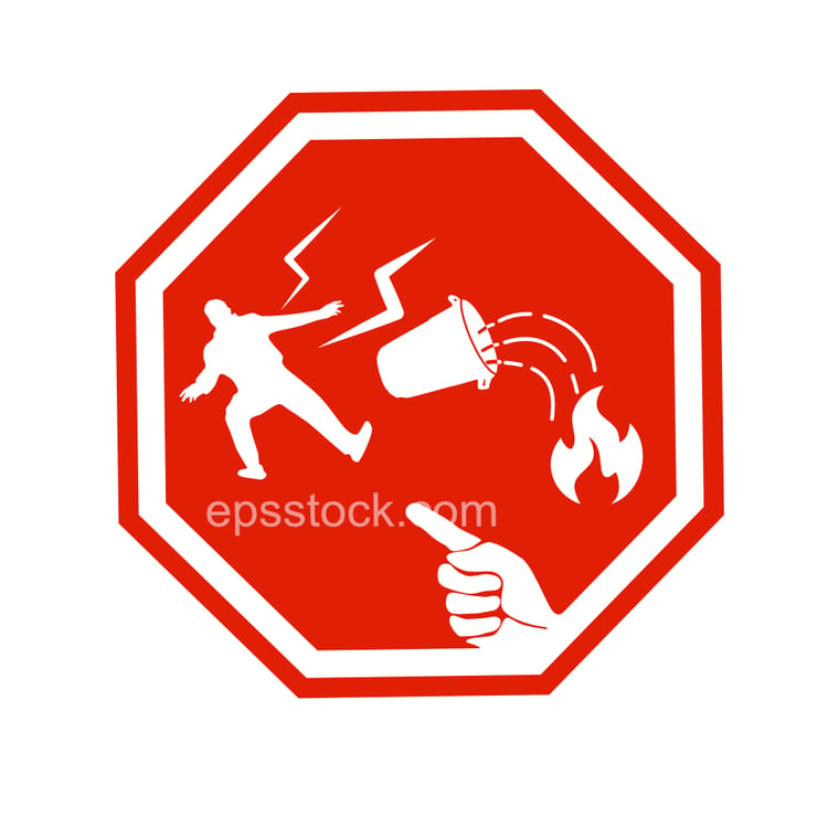 warning, does not extinguish fire water