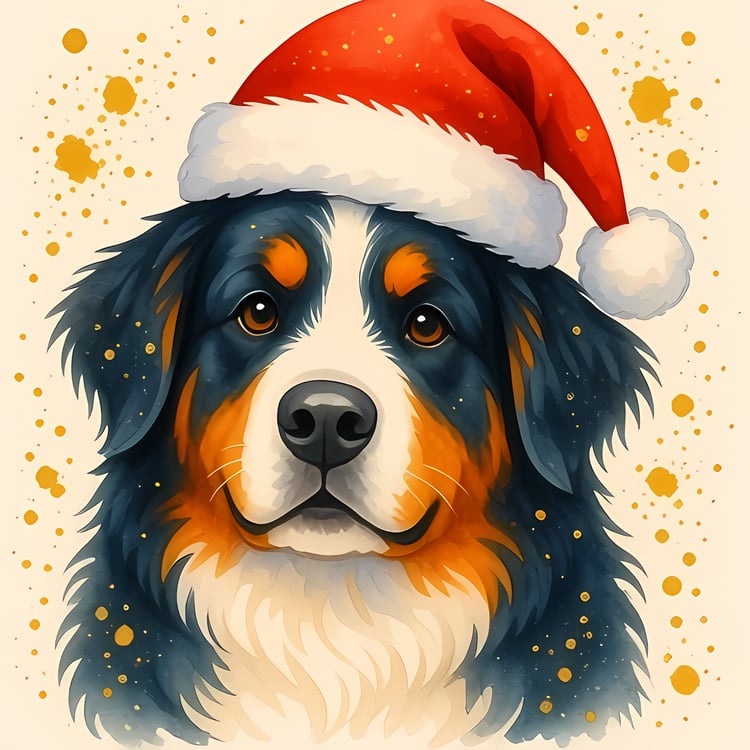🐾30 Christmas Themed Bernese Mountain Dog Art | High-Resolution PNGs in Illustration, Painterly, Geometric and Pop Art Styles  📦 What’s Included:  30 Files in total High Resolution: 300 DPI for professional quality Image Sizes: From 3072 px to 6144 px 🎨 P