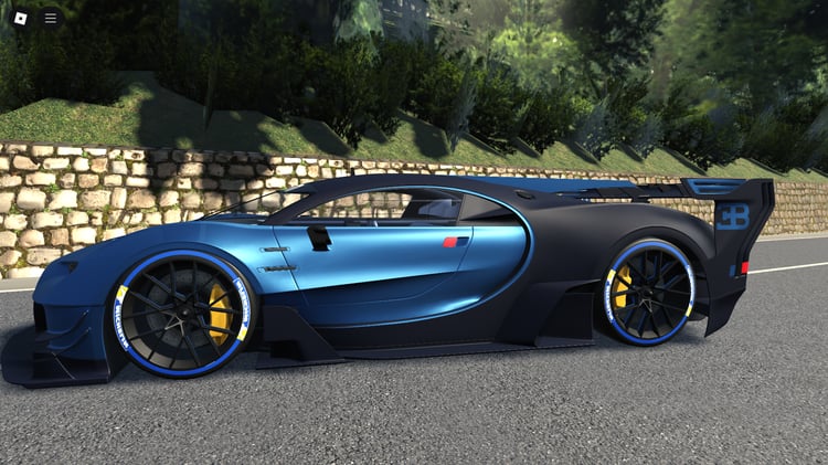 Close-up on Vision GT headlights and aerodynamic details