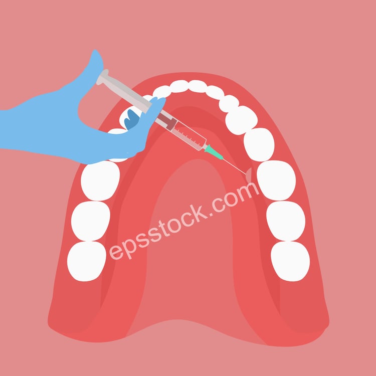 injection in tooth
