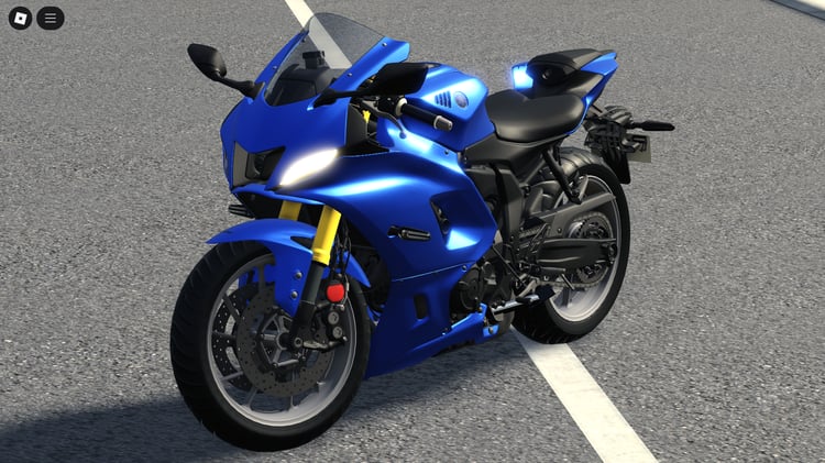 Front three-quarter view of Yamaha YZF-R7 in Roblox