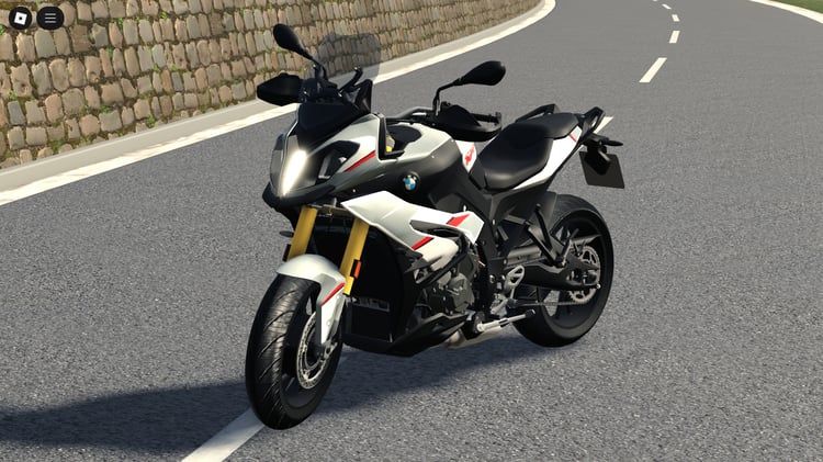 Front three-quarter view of BMW S1000XR 2019 in Roblox