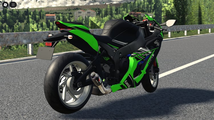 Close-up on headlights, fairings, and aerodynamic design