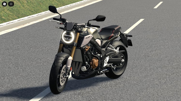 Front three-quarter view of Honda CB650R in Roblox