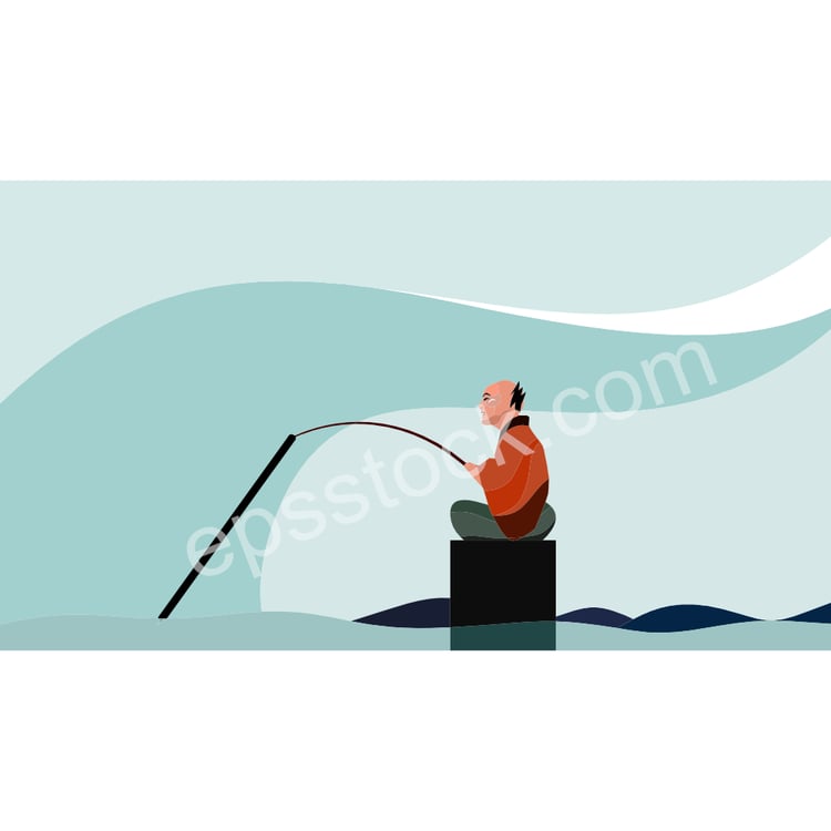 japanese old fisherman
