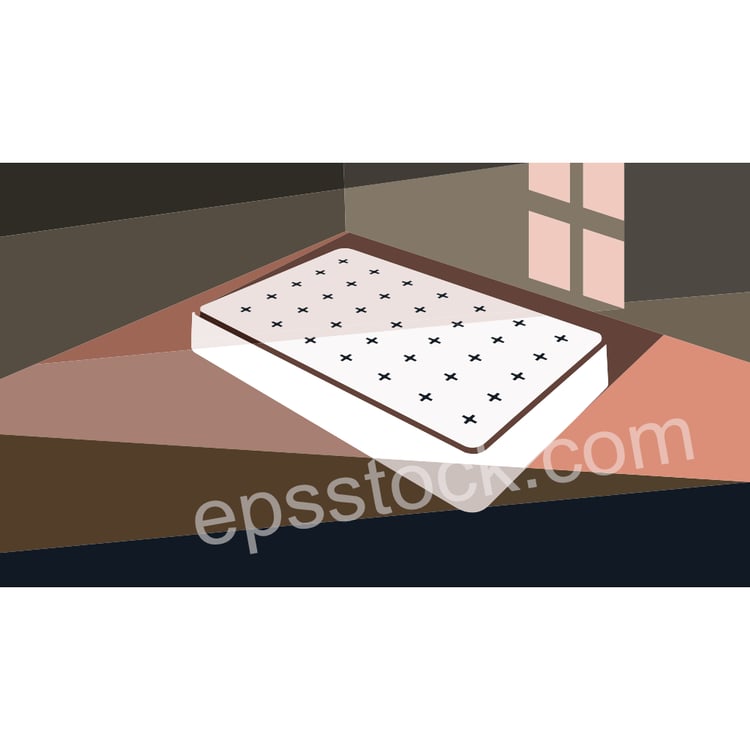 mattress in room