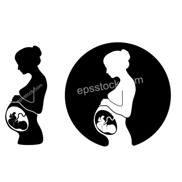 Pregnant woman symbol
