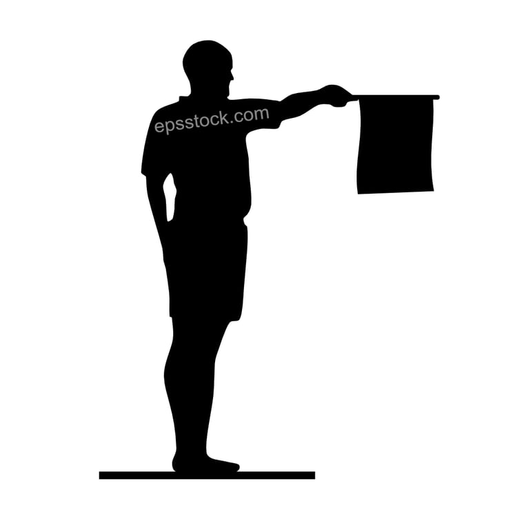 The assistant referee flags for an offside