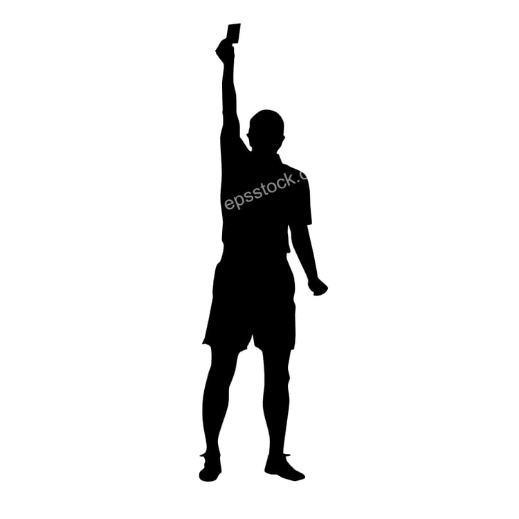 referee Shows Yellow Card